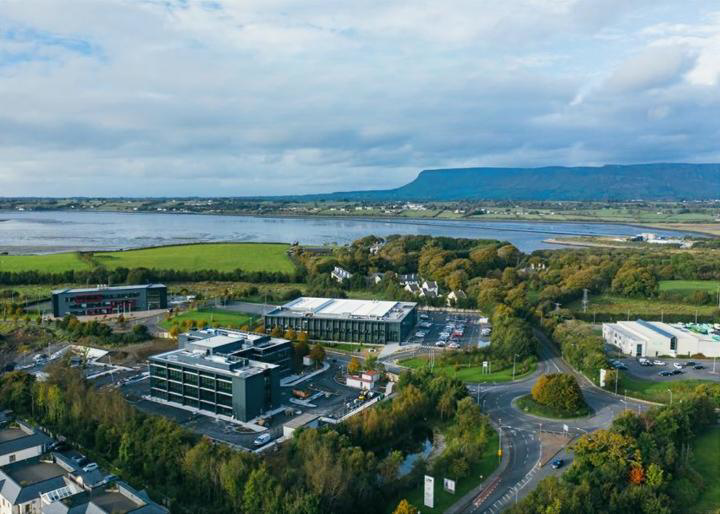 FDI Sligo image A view of IDA Ireland Industrial Park Finisklin, with Ben Bulben in the background